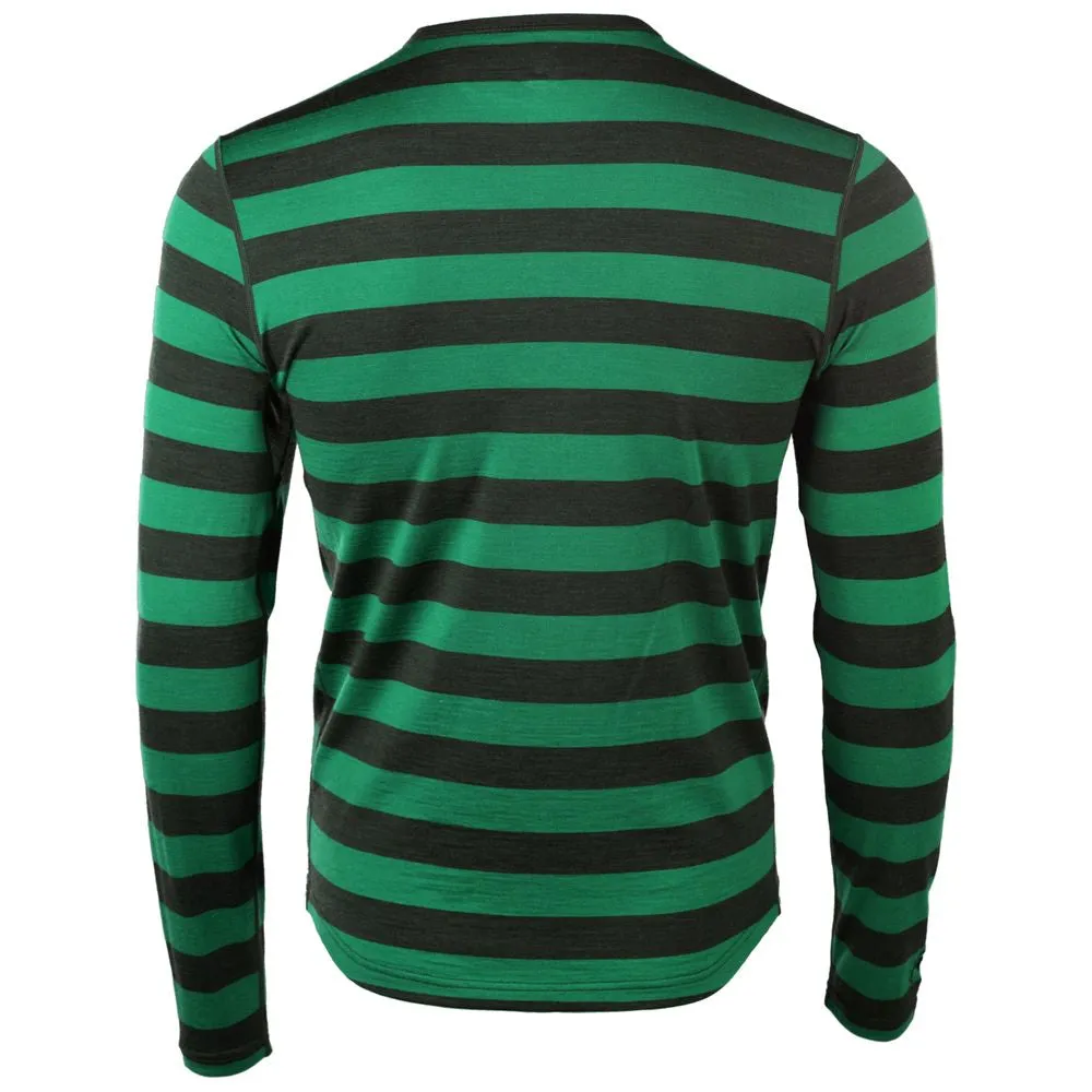 Mens Merino 180 Long Sleeve Crew (Forest/Green)