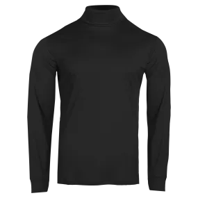 Men's Peach Skins Roll T-Neck - Black