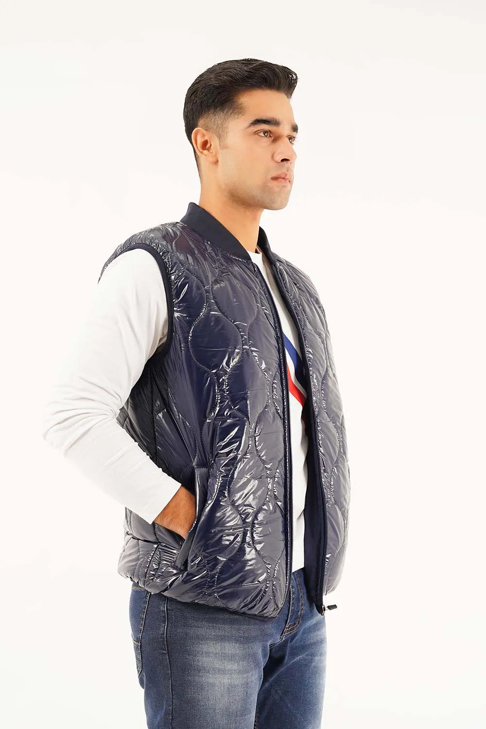 Men's Sleeve Less Puffer Jacket