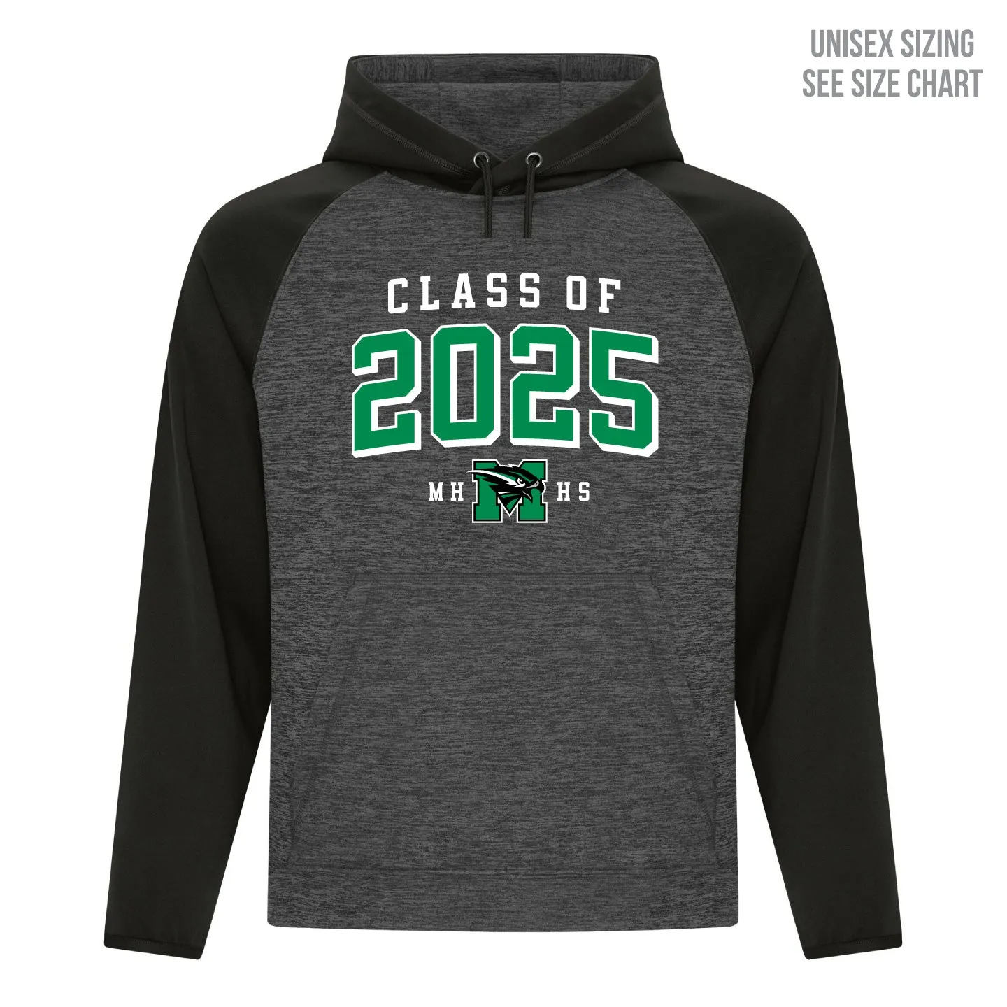 MHHS Grad 2025 Unisex Performance Pullover Hoodie (MHG25T001-F2047)