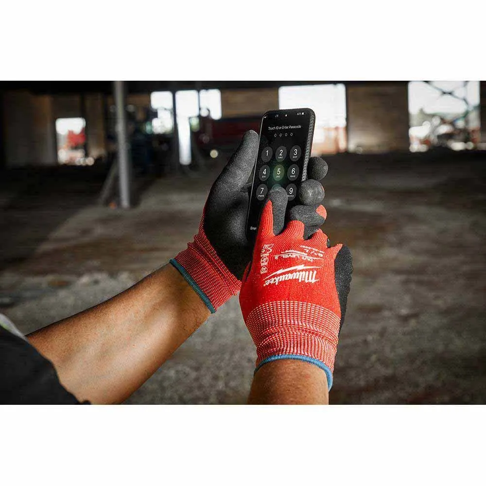 Milwaukee 48-22-8925 Cut Level 2 Nitrile Dipped Gloves - S