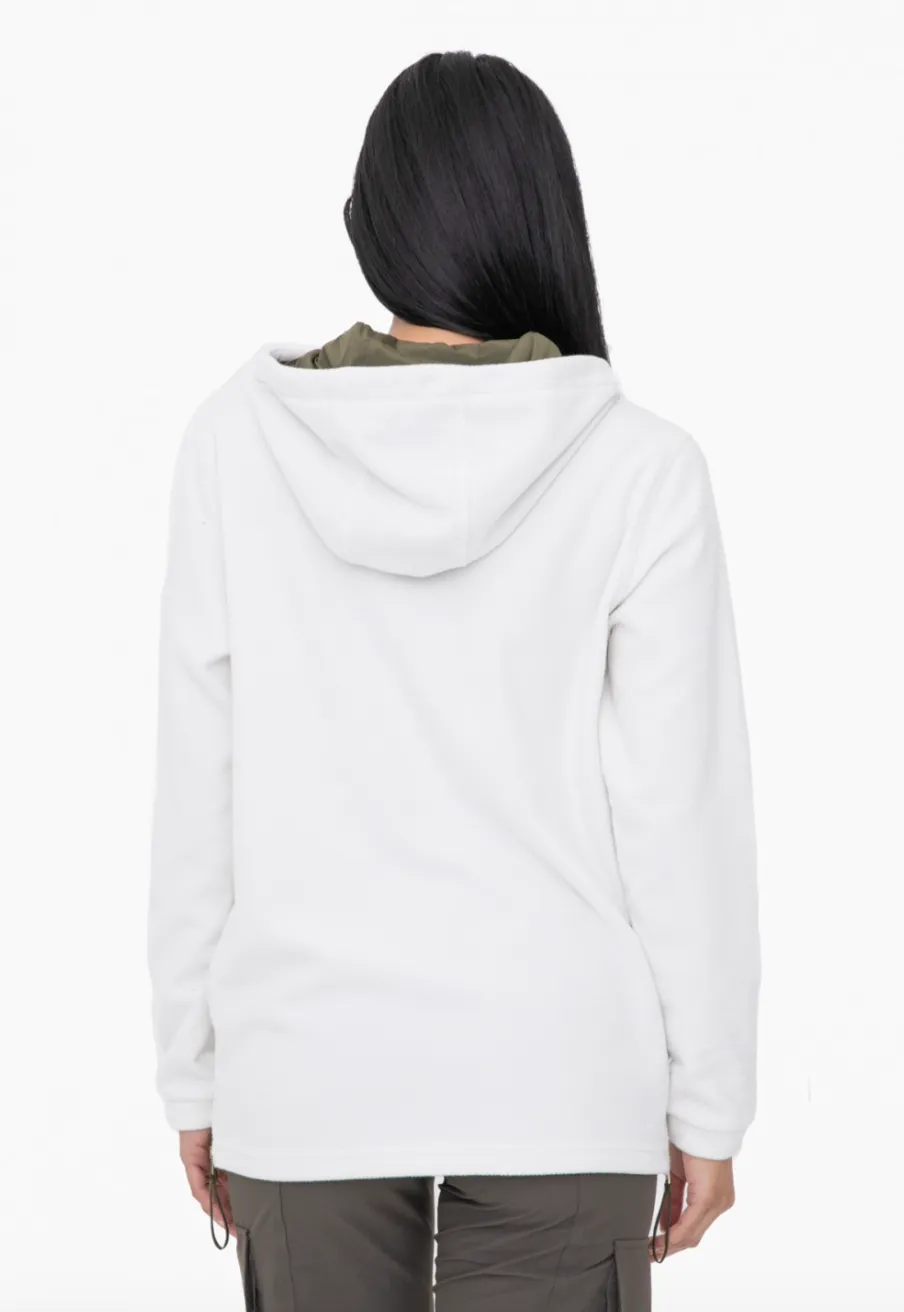 MOB Fleece Pullover-Ivory/Olive