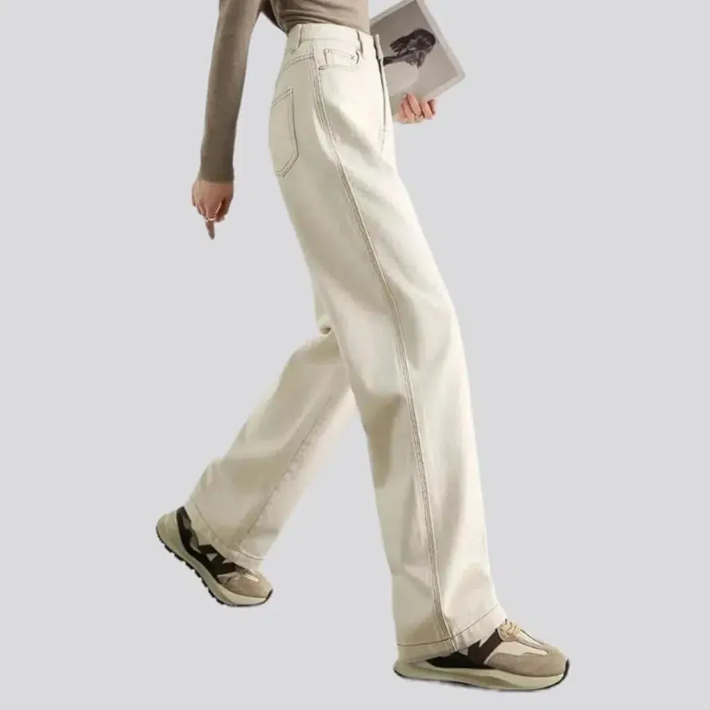 Monochrome women's white jeans