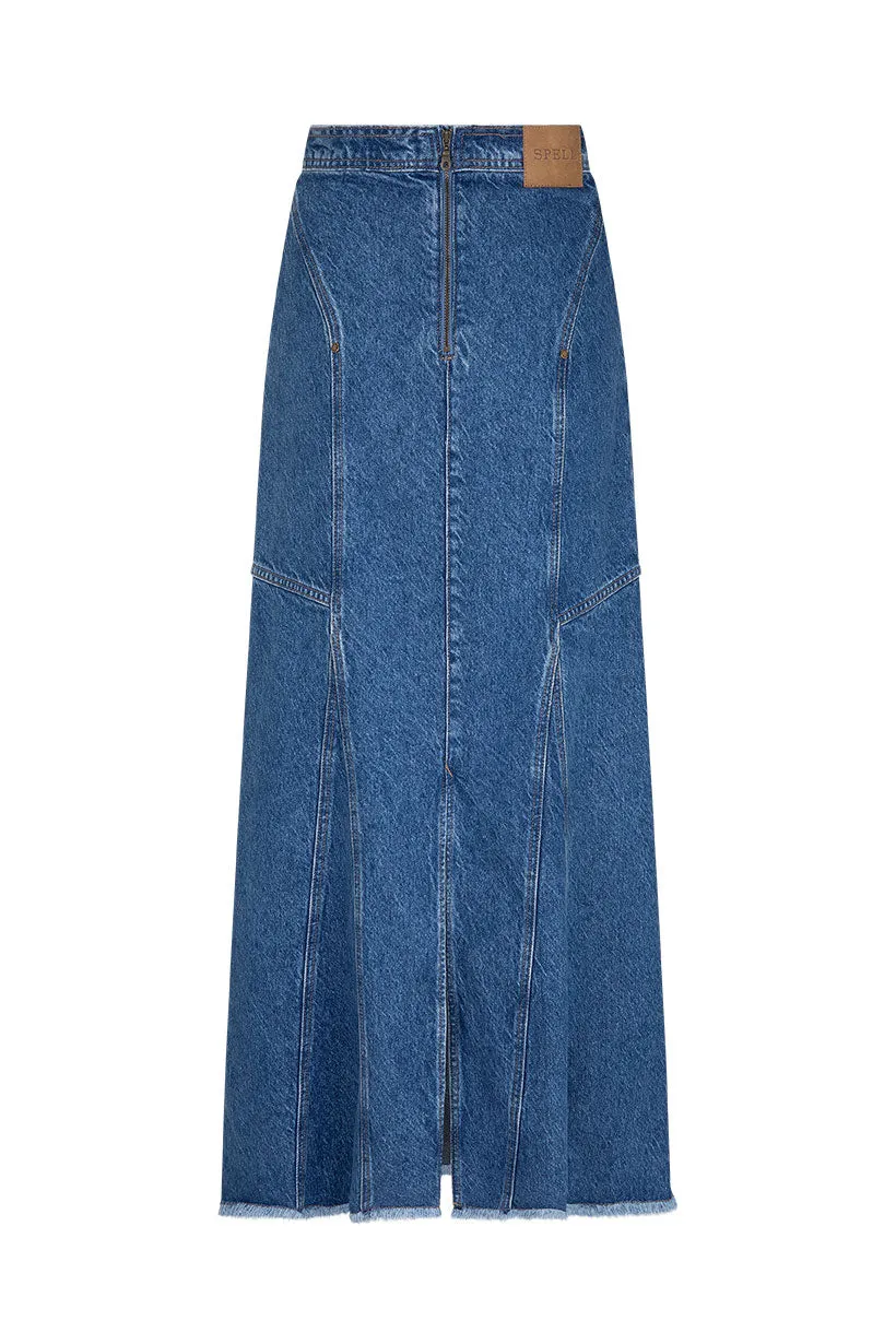 Muse Denim Maxi Skirt