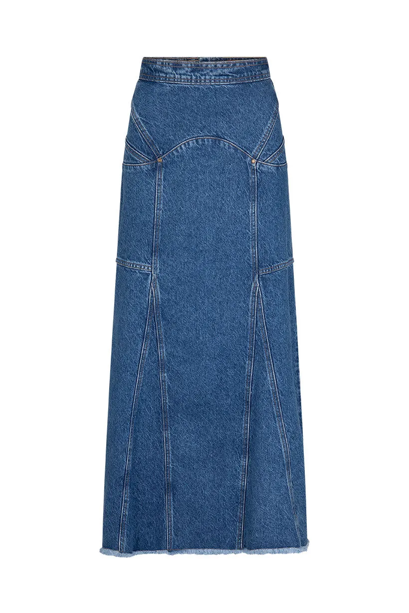 Muse Denim Maxi Skirt