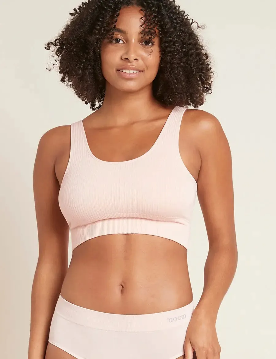 Nude Ribbed Seamless Bra