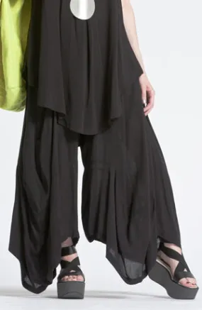 Odyssey Pant in Black Crinkle