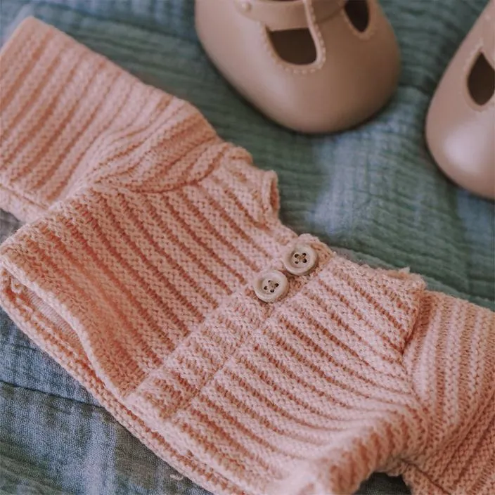 Olli Ella Dinkum Doll Cardigan Rose