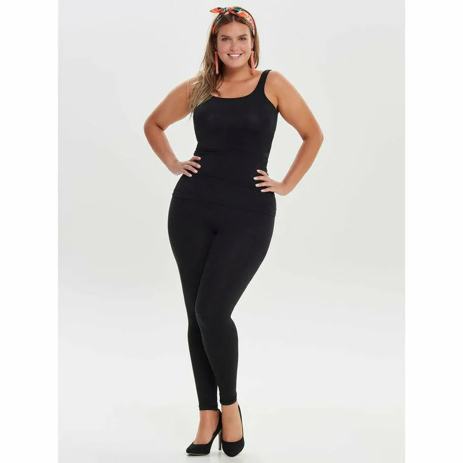 Only Carmakoma Black Cotton Leggings