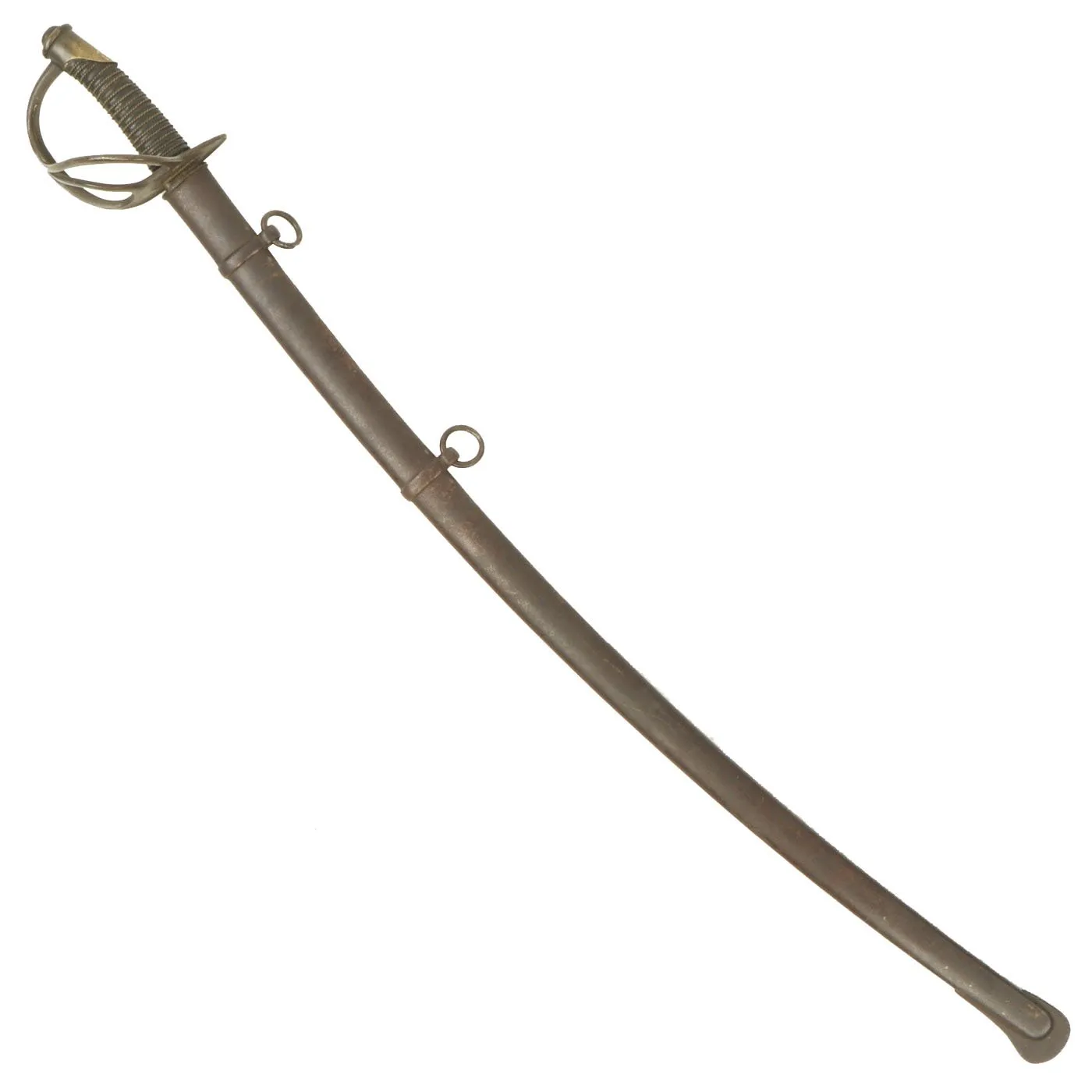 Original U.S Civil War Era M-1840 "Wrist Breaker" Heavy Cavalry Saber by P.S. Justice with Scabbard