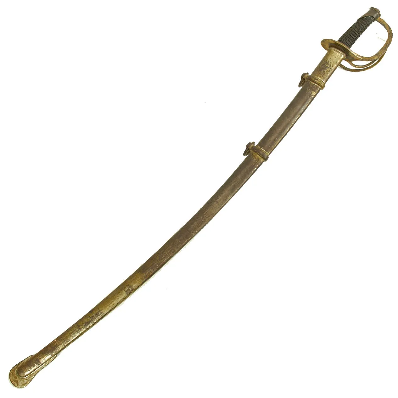 Original U.S Civil War M-1840 "Wrist Breaker" Heavy Cavalry Saber by Sheble & Fisher with Scabbard