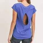 Overlay Cut-Out Back Athleisure Top