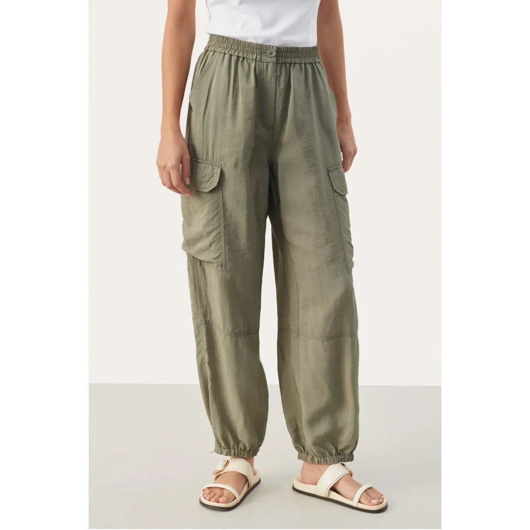 Part Two Era Cargo Trousers In Vetiver 30308457