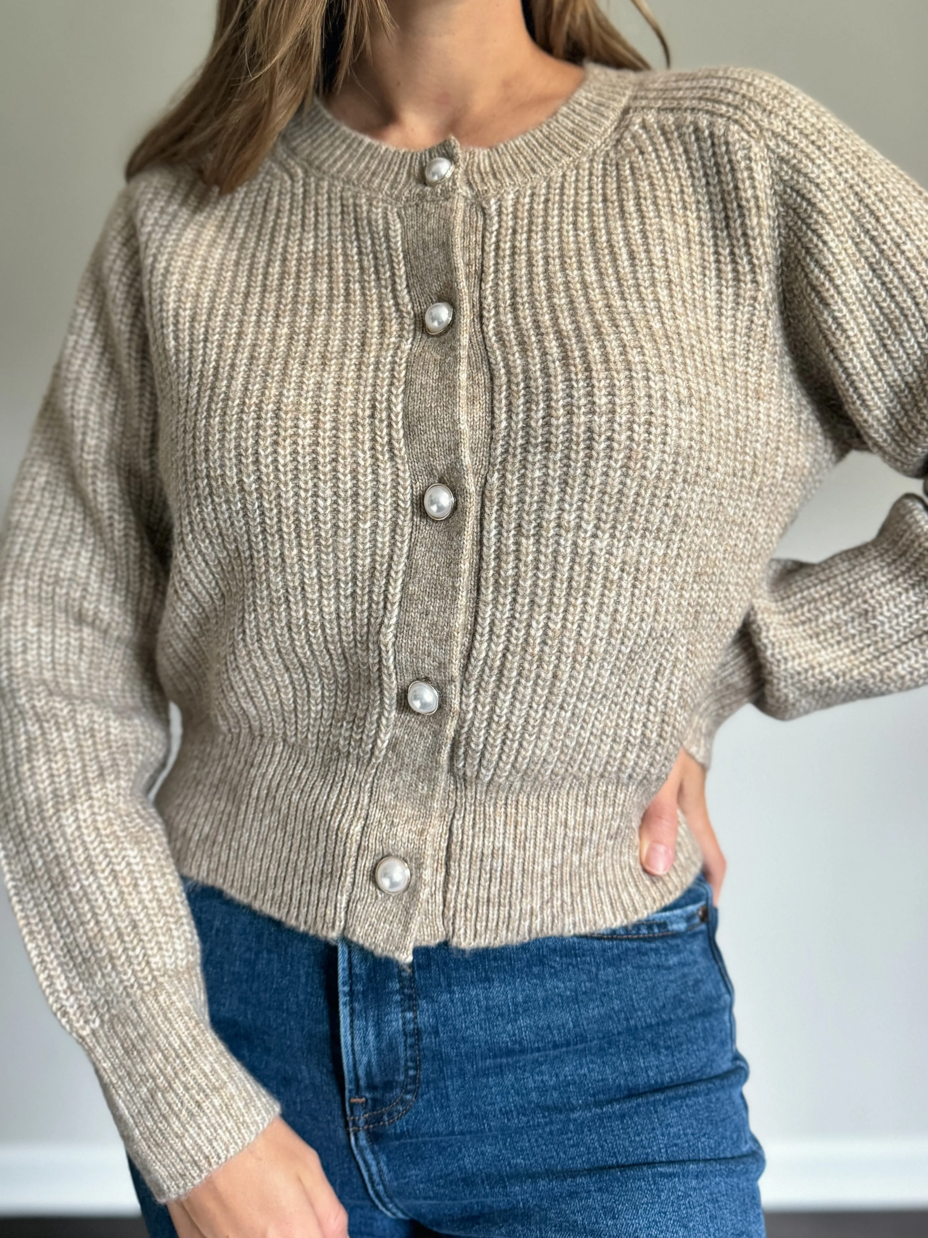 Pearl Button Down Cardigan