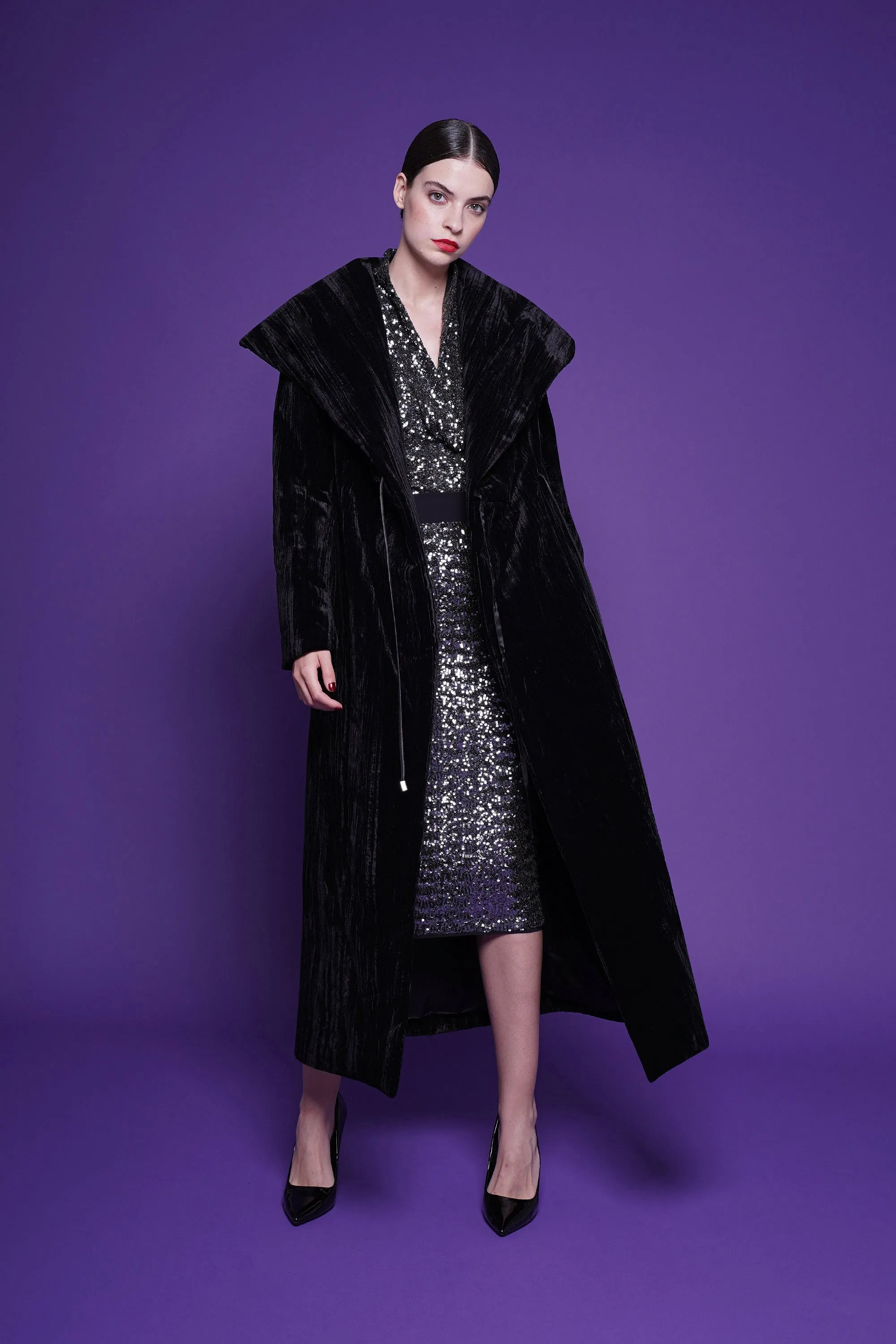 PERSIA CRUSHED VELVET COAT