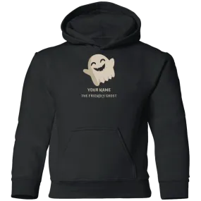 Personalised Friendly Ghost Halloween Costume Pullover Hoodie(Kids)