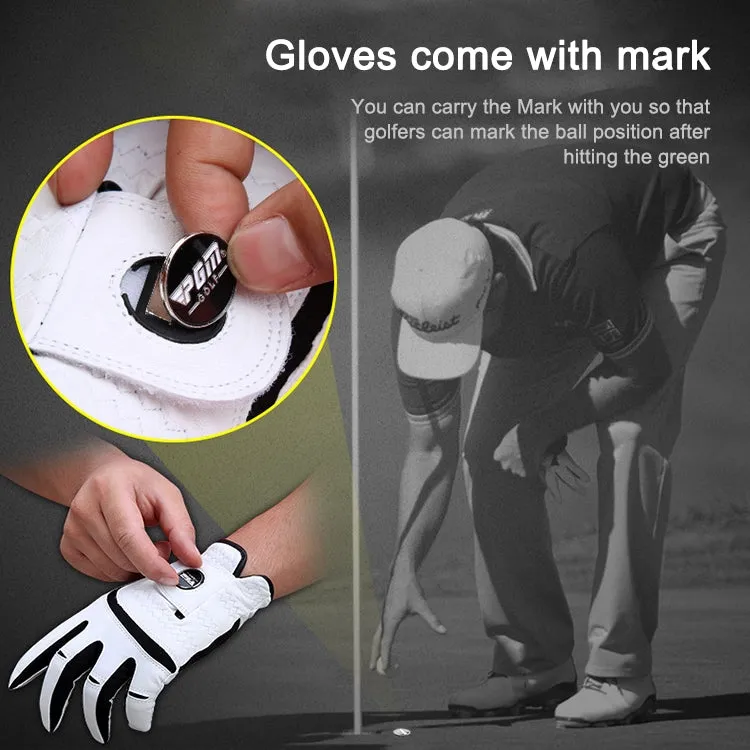 PGM Golf Sheepskin Breathable Non-slip Single Gloves for Men (Color:Right Hand Size:25)