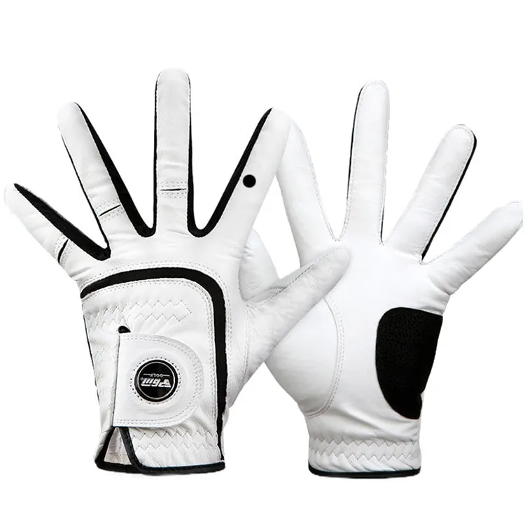 PGM Golf Sheepskin Breathable Non-slip Single Gloves for Men (Color:Right Hand Size:25)