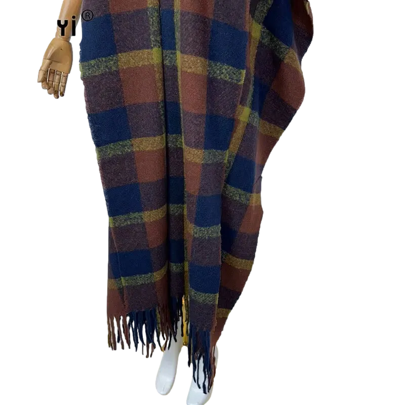 Pre Order:  Multi Tartan Plaid Maxi Cardigan - WINI