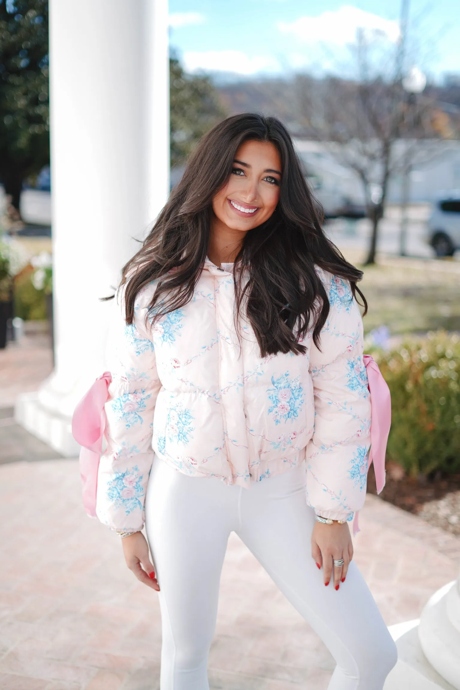 Pretty In Floral Puffer Jacket