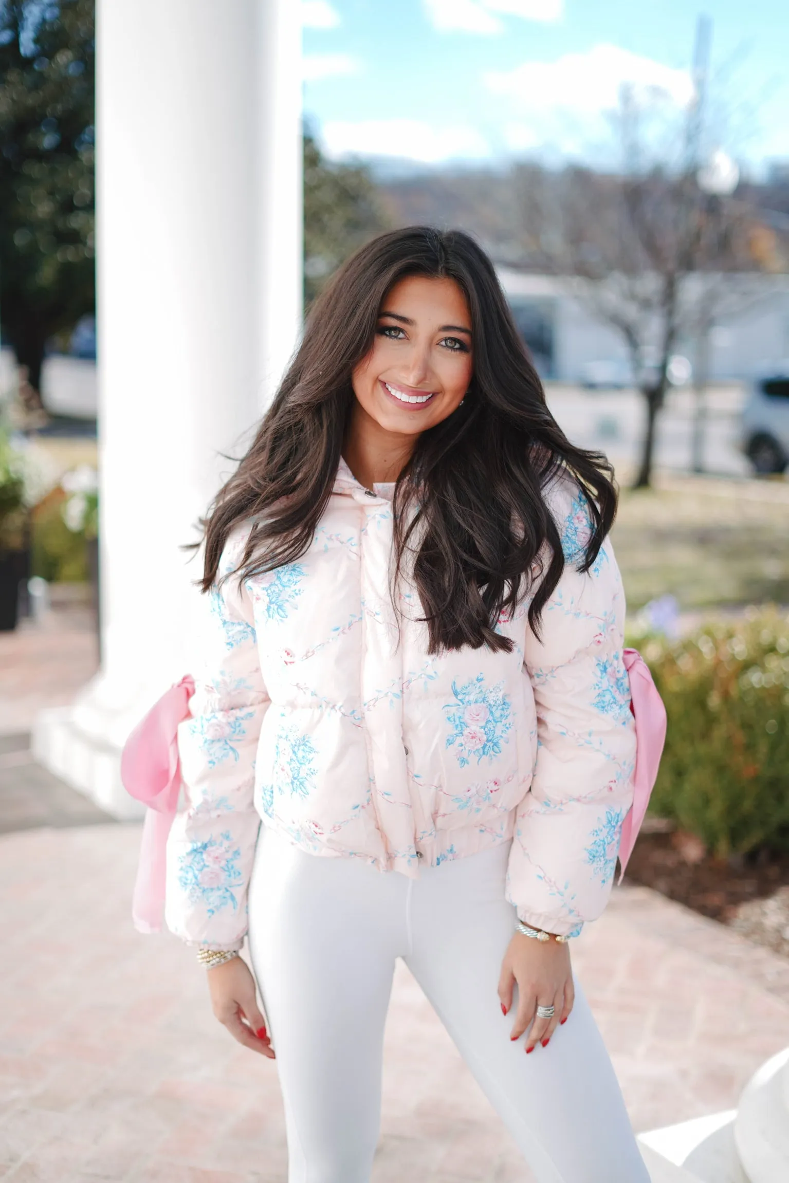 Pretty In Floral Puffer Jacket