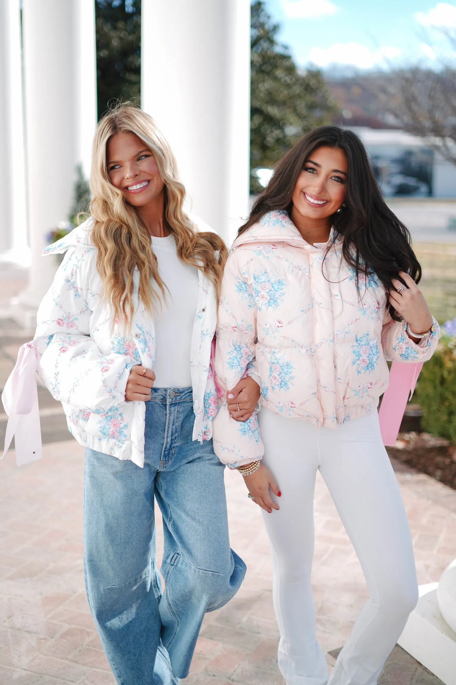 Pretty In Floral Puffer Jacket