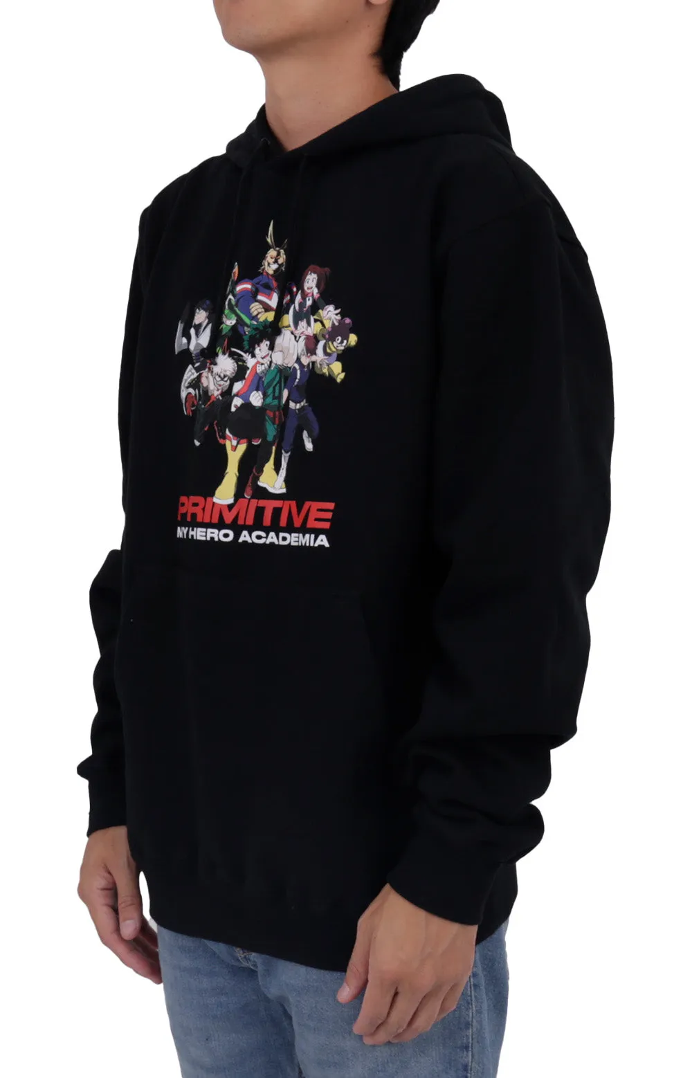 Primitive x My Hero Academia Black Glitter Hoodie