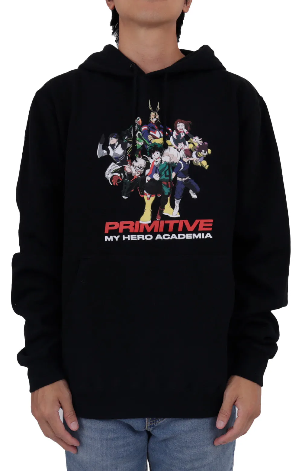 Primitive x My Hero Academia Black Glitter Hoodie