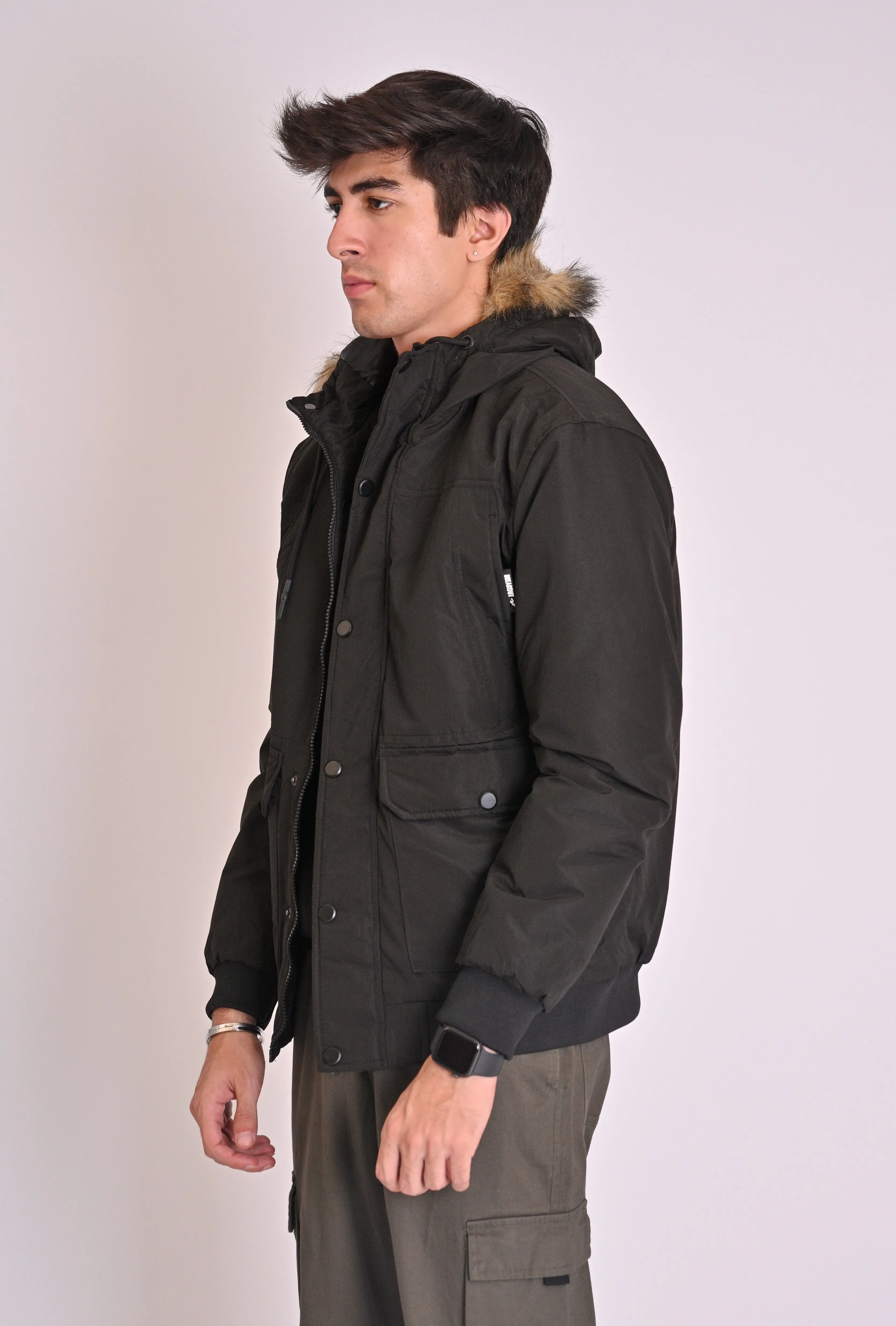 PUFFER JACKET WITH HOOD