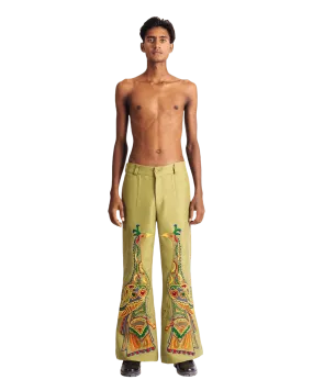 "PEACOCK SYMPHONY" TROUSERS