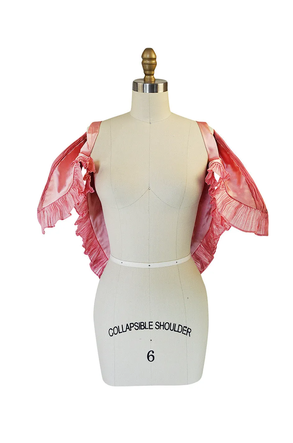 Rare 1960s Pale Pink Signature Pleat Sybil Connolly Wrap