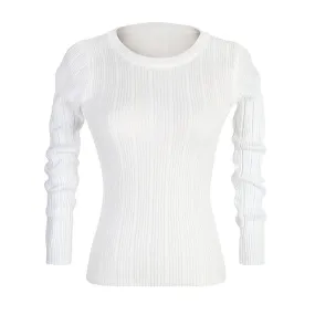 Ribbed Solid Color Top Wholesale Women