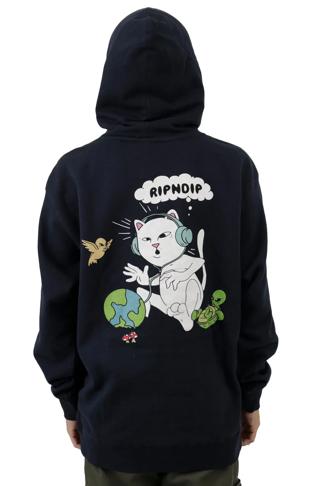 RIPNDIP I Like Turtles Navy Pullover Hoodie