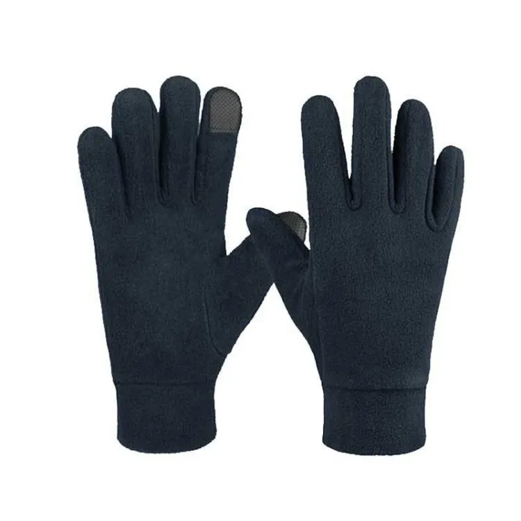 Rocker Fleece Winter Warm Anti-Slip Gloves Outdoor Riding Sports Gloves, Size: L(Navy)