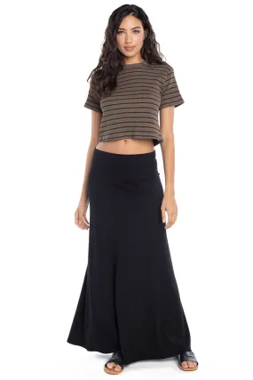 Rolldown Ribbed Sweep Skirt