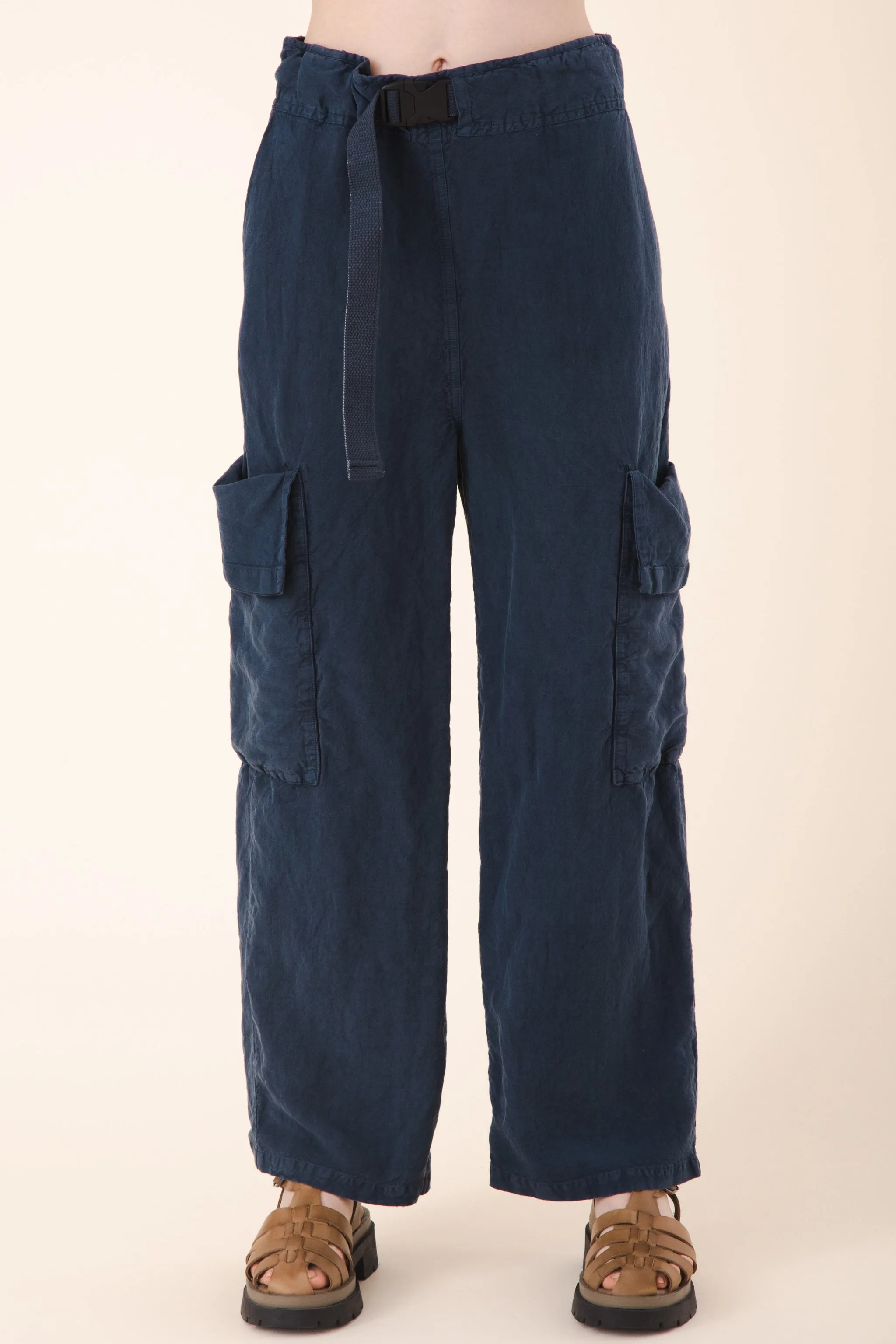 Sack Pocket Pant Silk in Atlantic