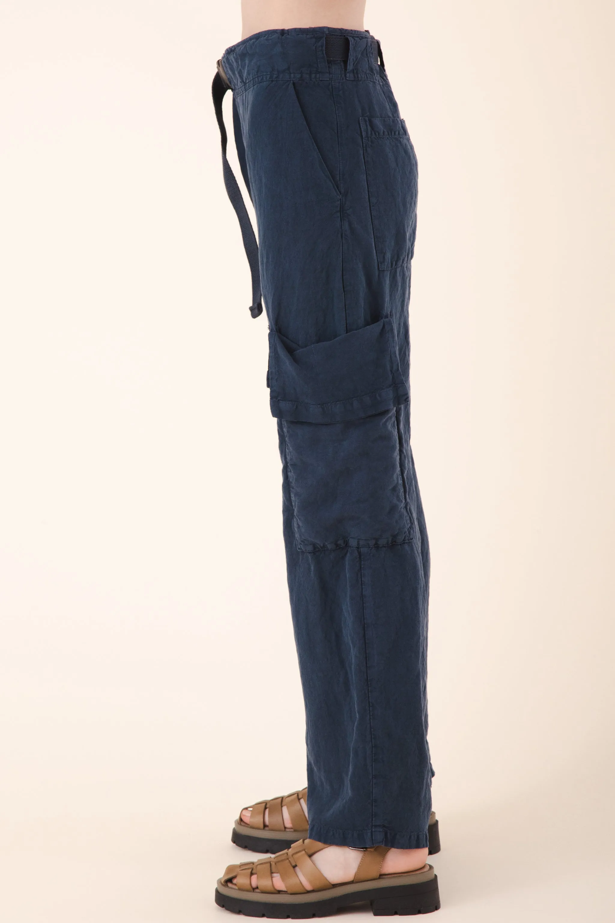 Sack Pocket Pant Silk in Atlantic