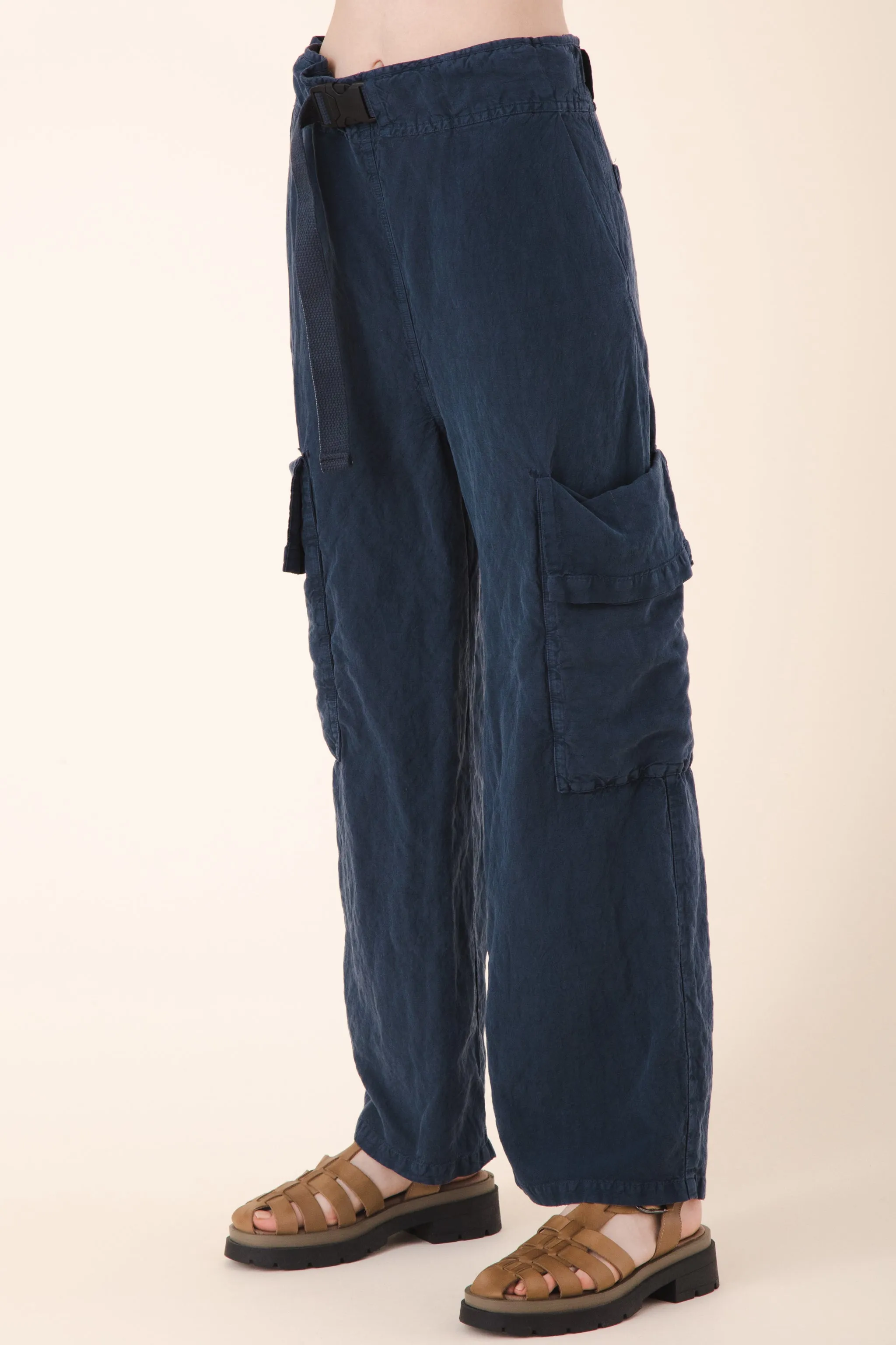 Sack Pocket Pant Silk in Atlantic