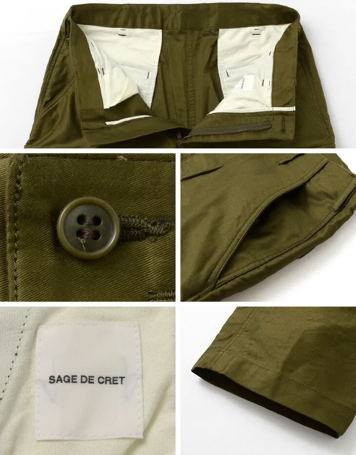 SAGE DE CRET / Tapered Cargo Pants/Moleskin