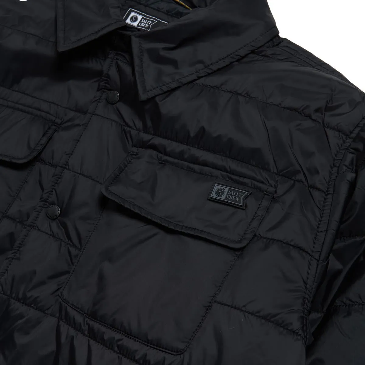 Salty Crew Barrier Shacket Jacket - Black