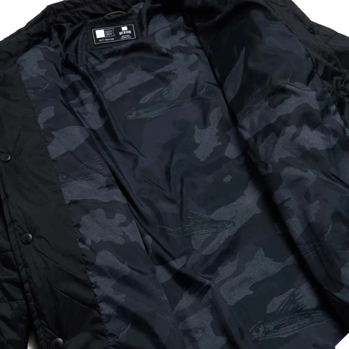 Salty Crew Barrier Shacket Jacket - Black