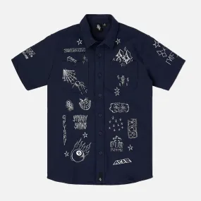 Scribblez Work Shirt Navy