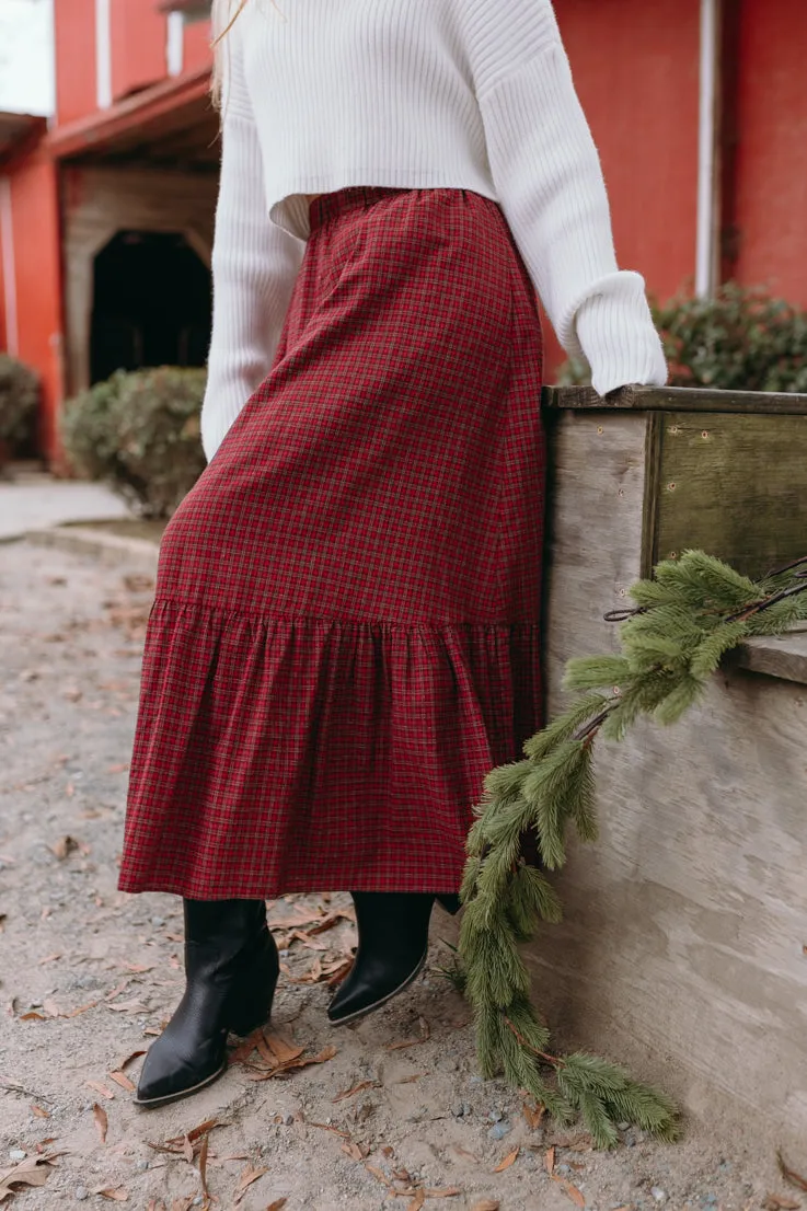 Season's Greetings Maxi Skirt