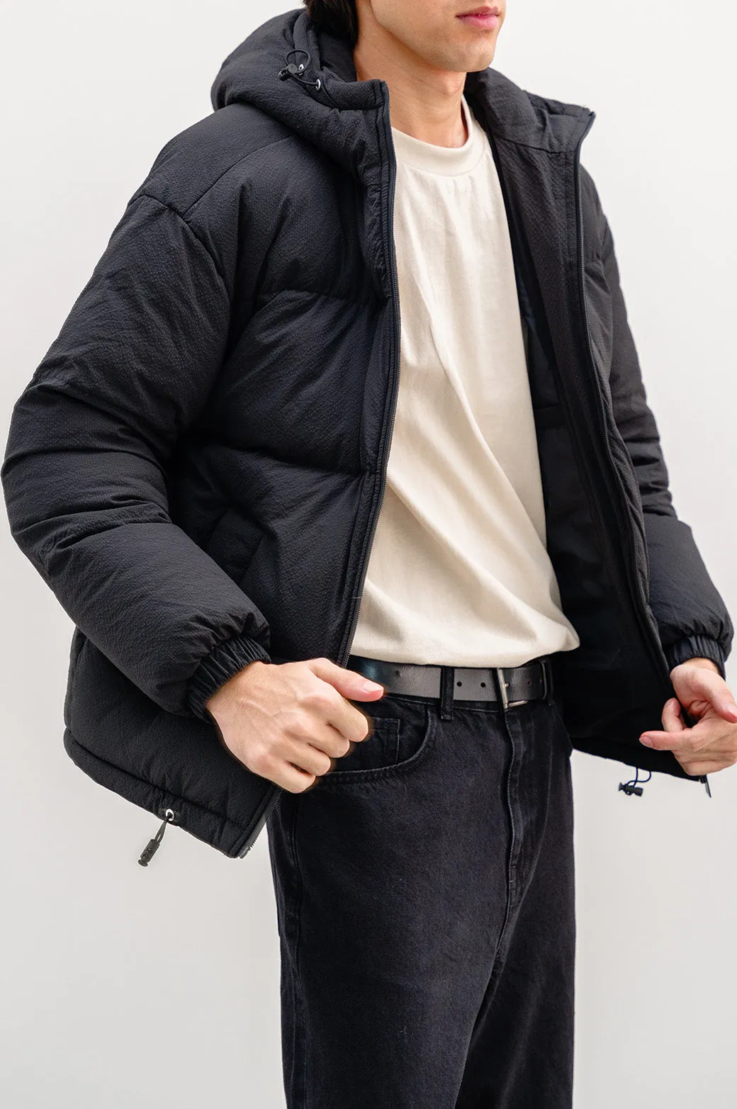 SEERSUCKER PUFFER  JACKET