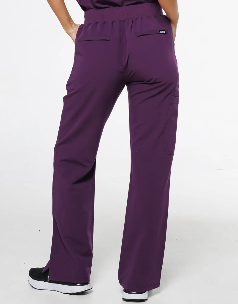 Signature Cargo Pants - Eggplant