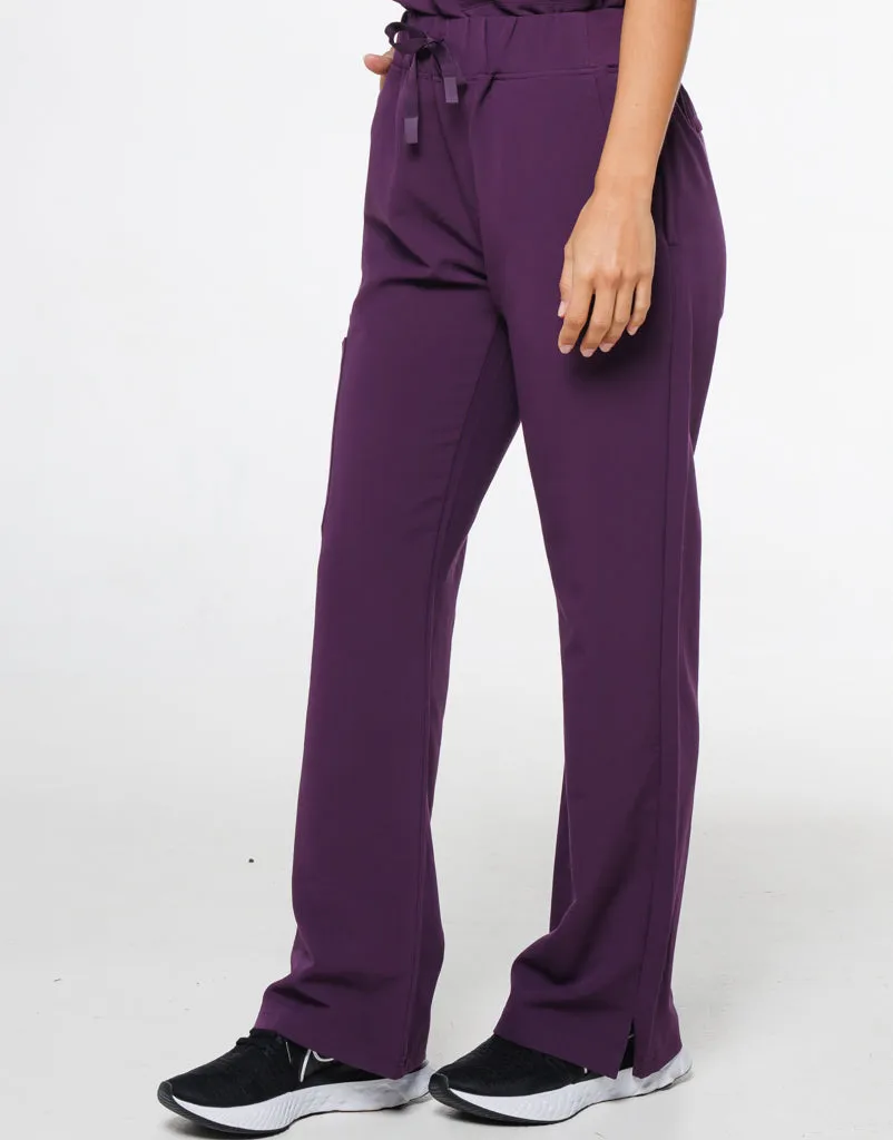 Signature Cargo Pants - Eggplant