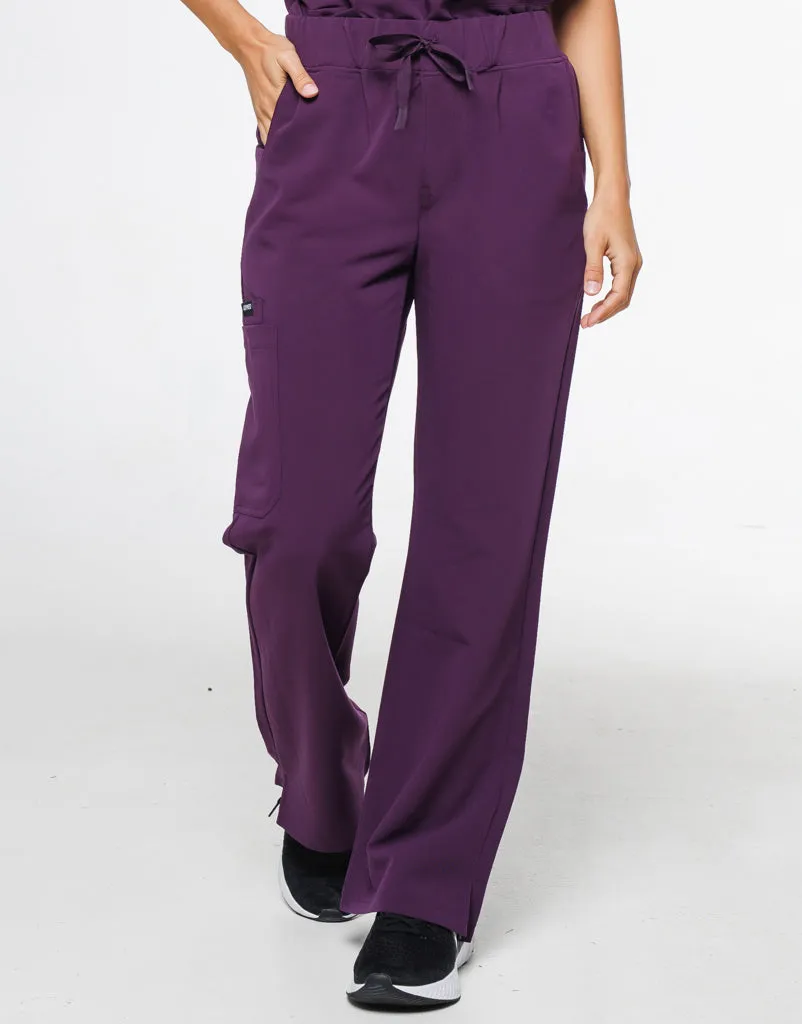 Signature Cargo Pants - Eggplant