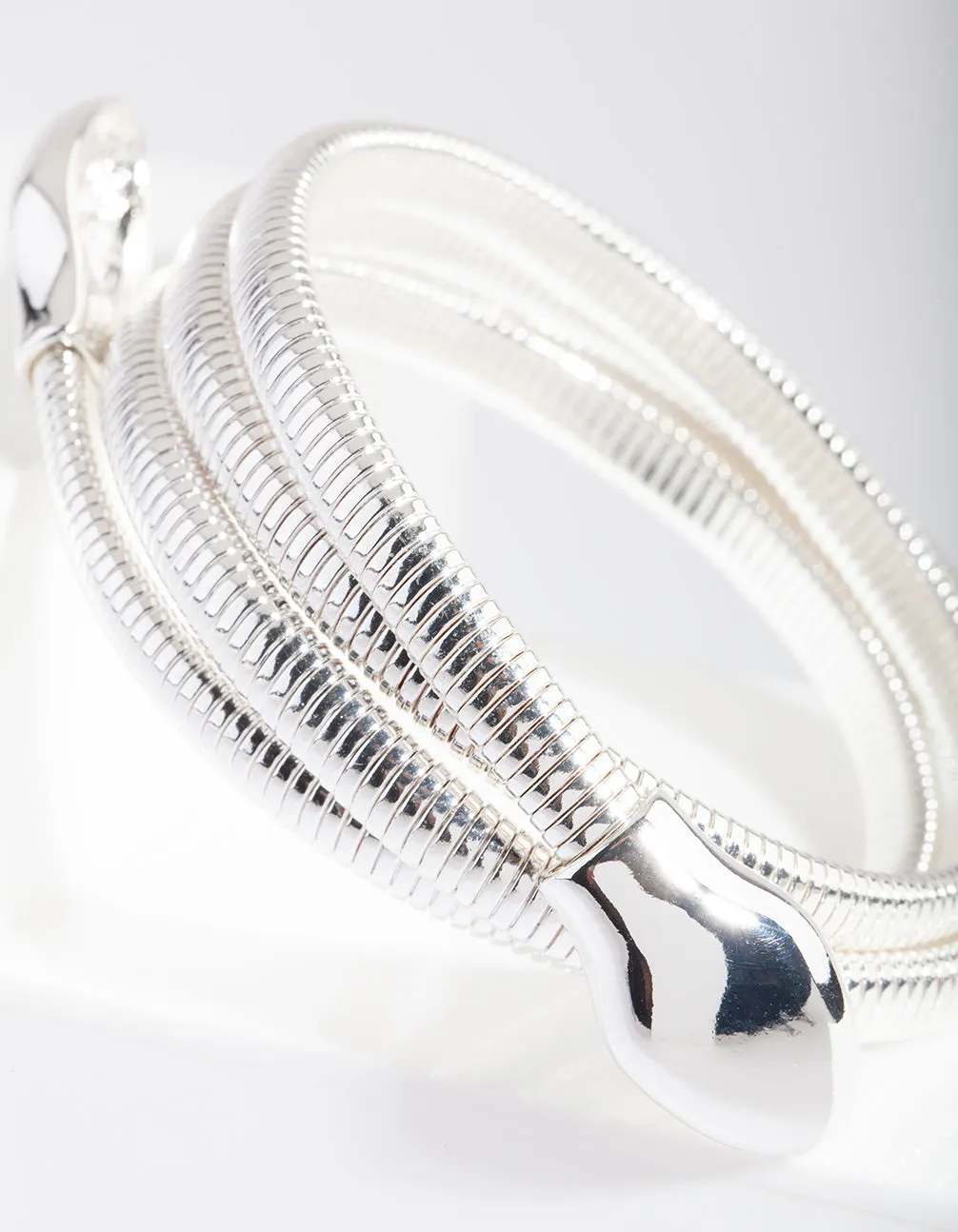 Silver Snake Wrap Bracelet