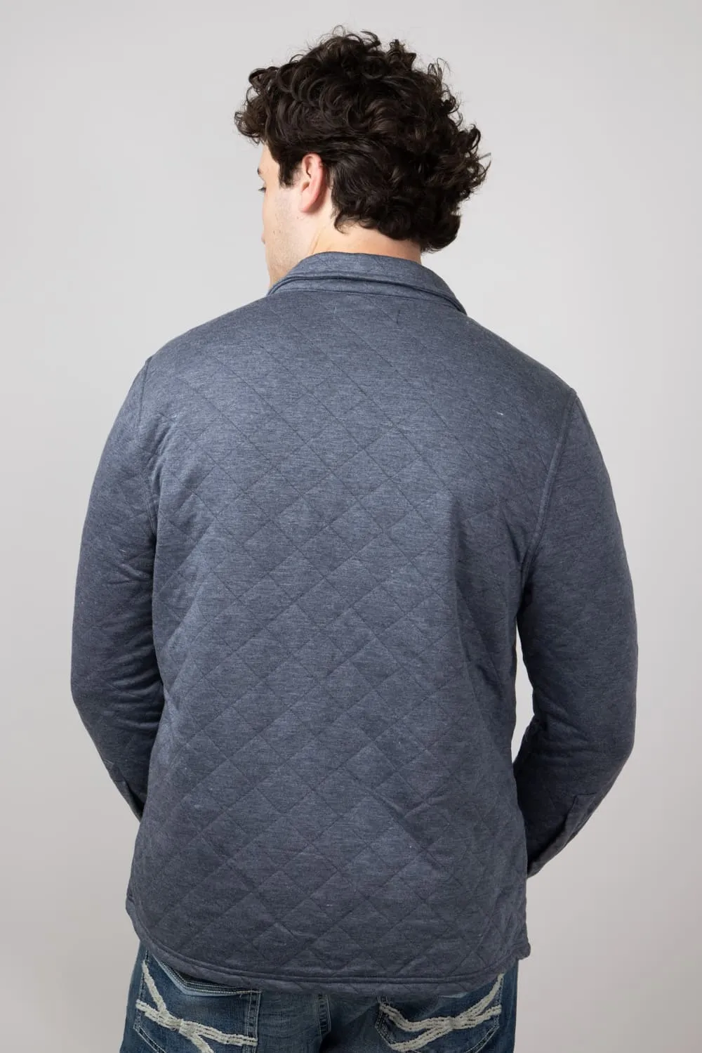 Simply Southern Quilted Shacket for Men in Slate | PP-0224-MN-SHKT-QLTD-SLATE