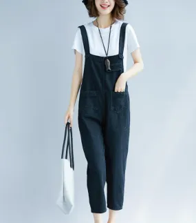 Spring Black DenimOverall Women Casual Jumpsuits PZ97251